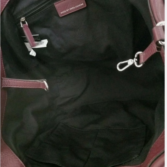 Marc Jacobs Q Fran Burgundy cardamom Italian leather tote - Picture 7 of 7